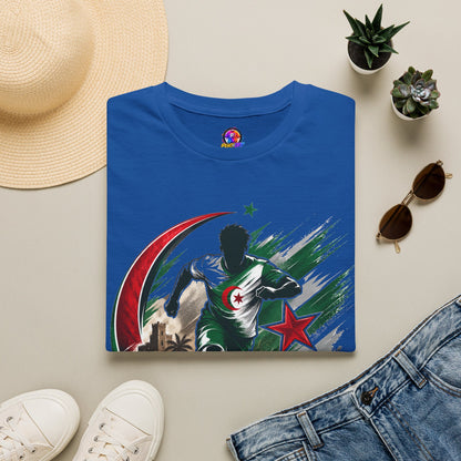 Algeria Football Fan Tee — "Green Desert Fire" Soccer Shirt