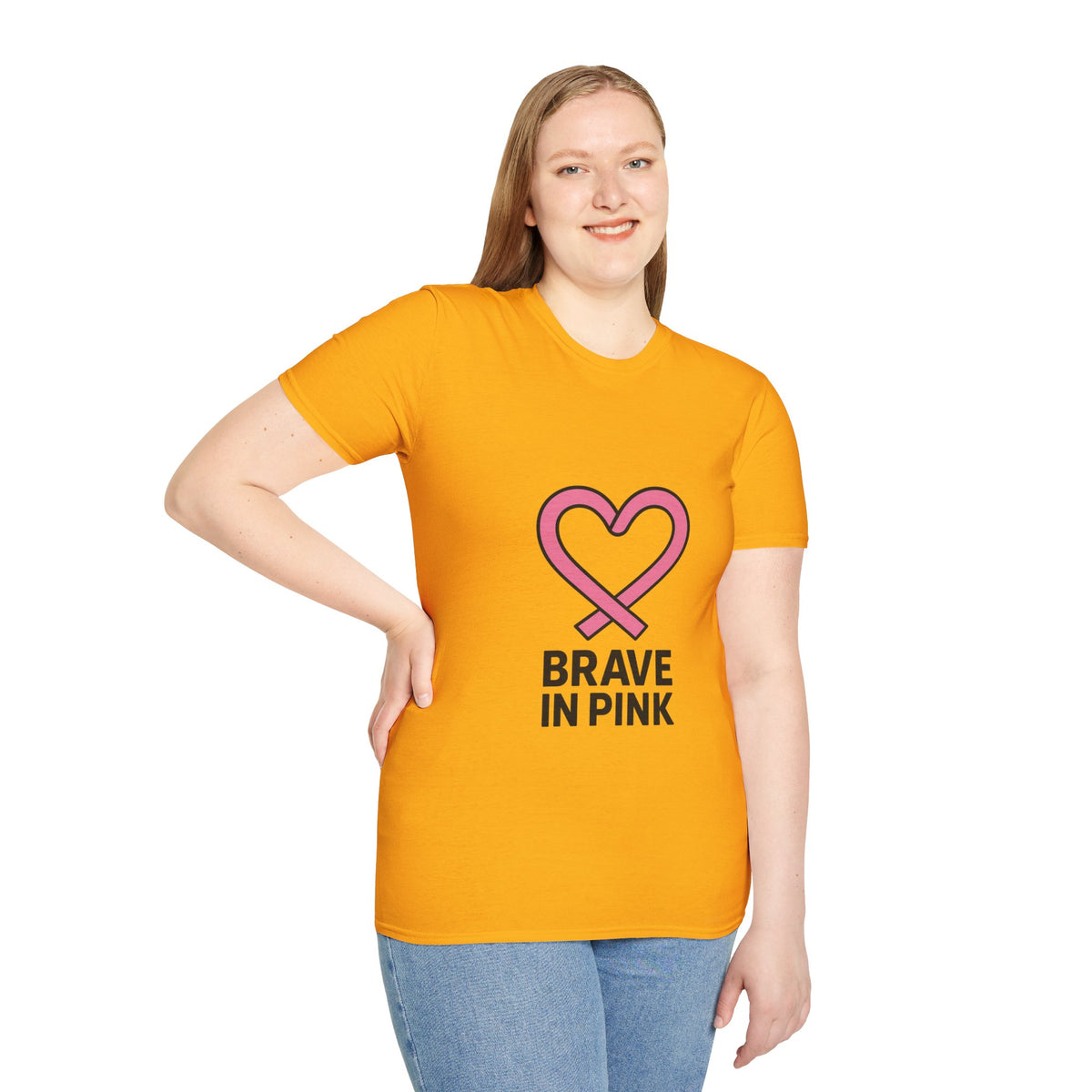 Brave in Pink T-Shirt — Breast Cancer Awareness Heart Tee - Trending Now - October 2026