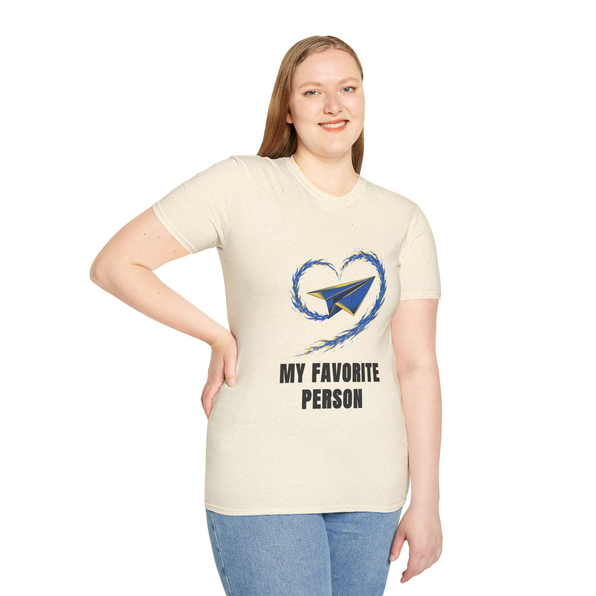 Paper Plane Heart T-Shirt — “My Favorite Person” Graphic Tee - Trending Now - August 2026