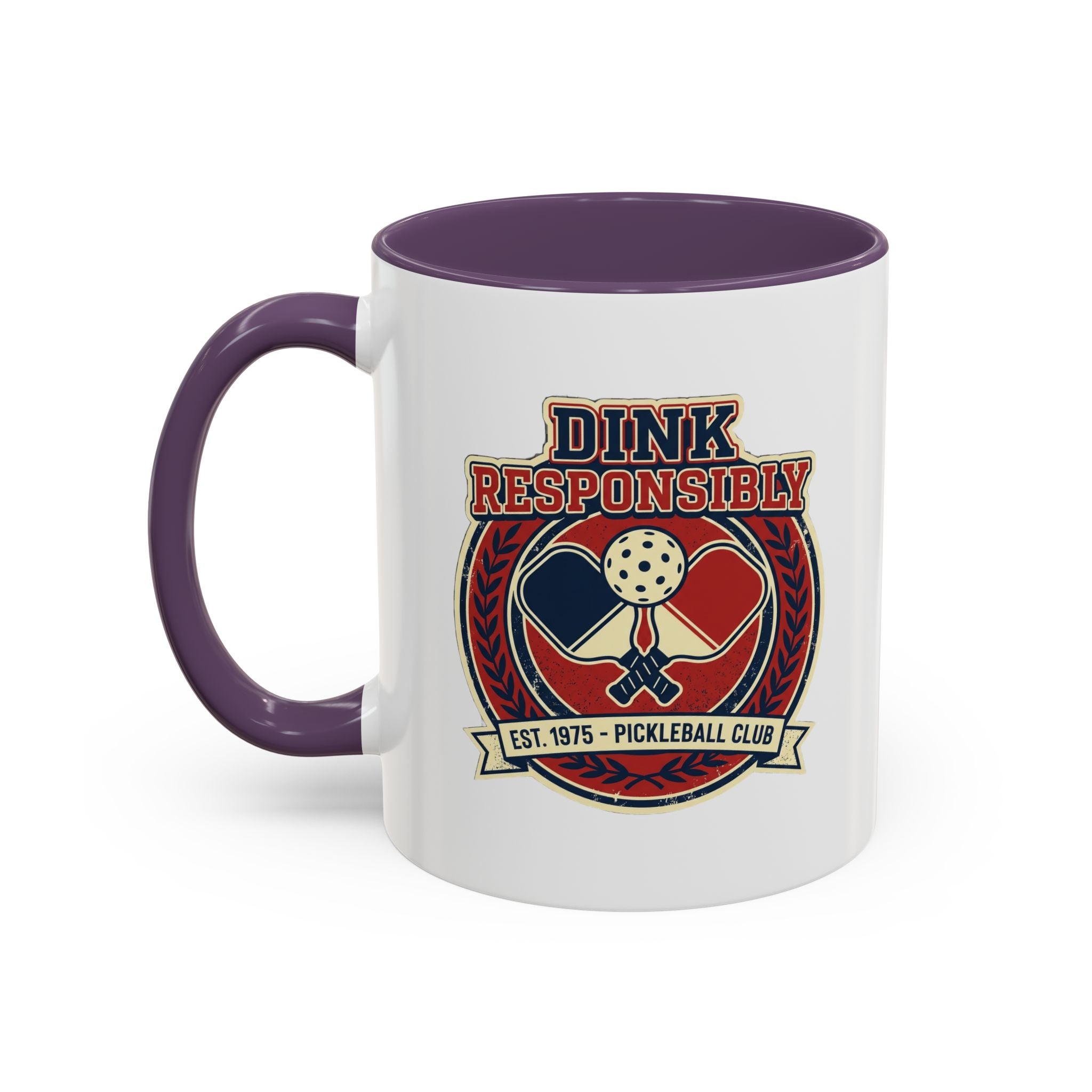 Funny Pickleball Coffee Mug - "Dink Responsibly" Accent Mug