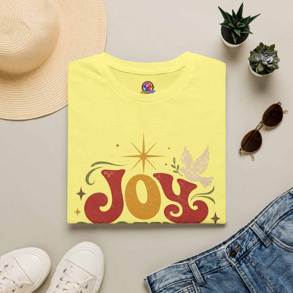 Joy Found Us T‑Shirt — Retro Christmas Holiday Graphic Tee