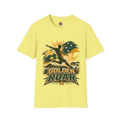 Australia Golden Roar Soccer T-Shirt — Australian Football Fan Tee