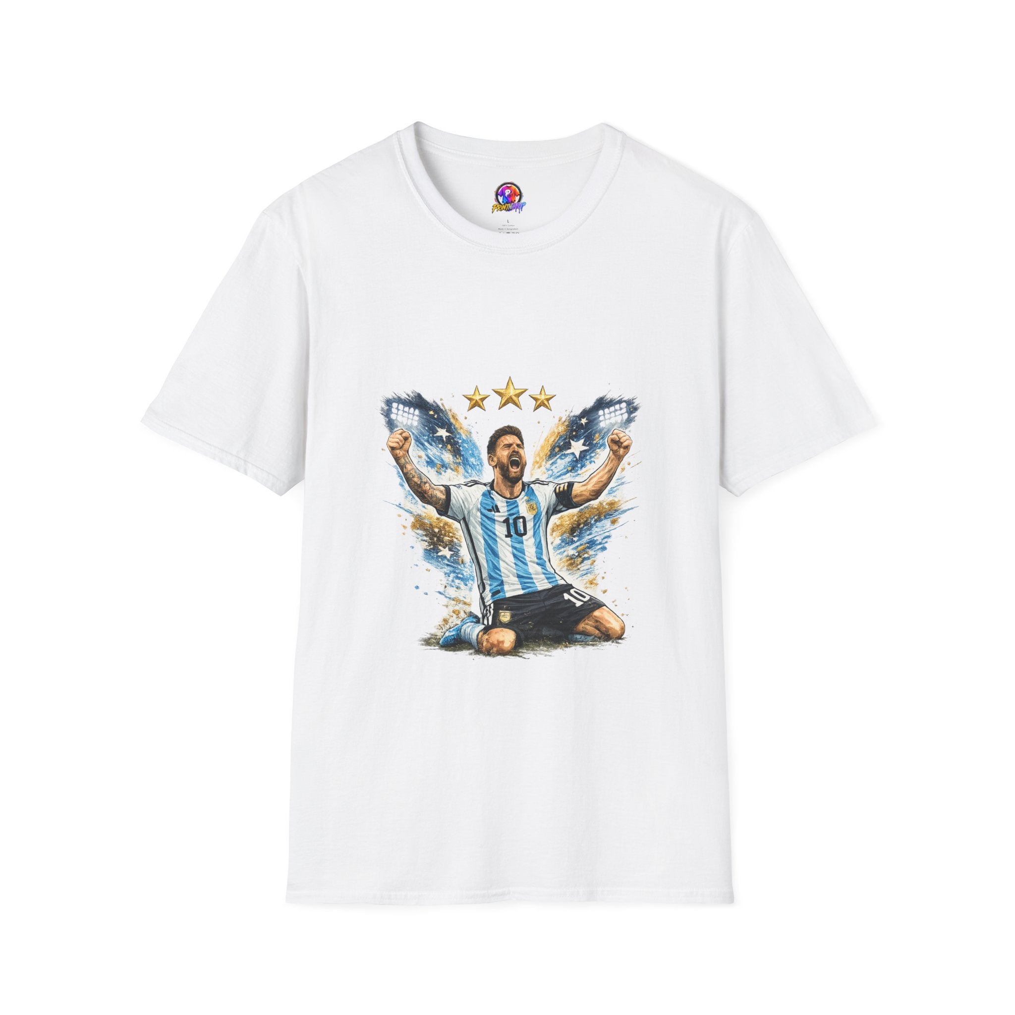 Argentina Soccer Legend Argentina T-Shirt — Celebratory Messi Design