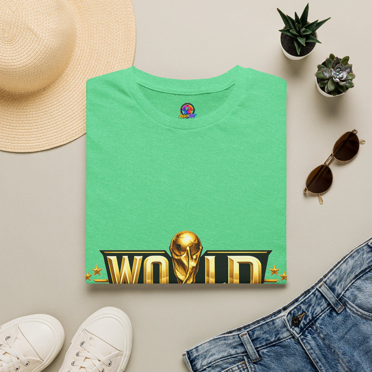 World Champions T-Shirt — Gold Trophy Sports Tee
