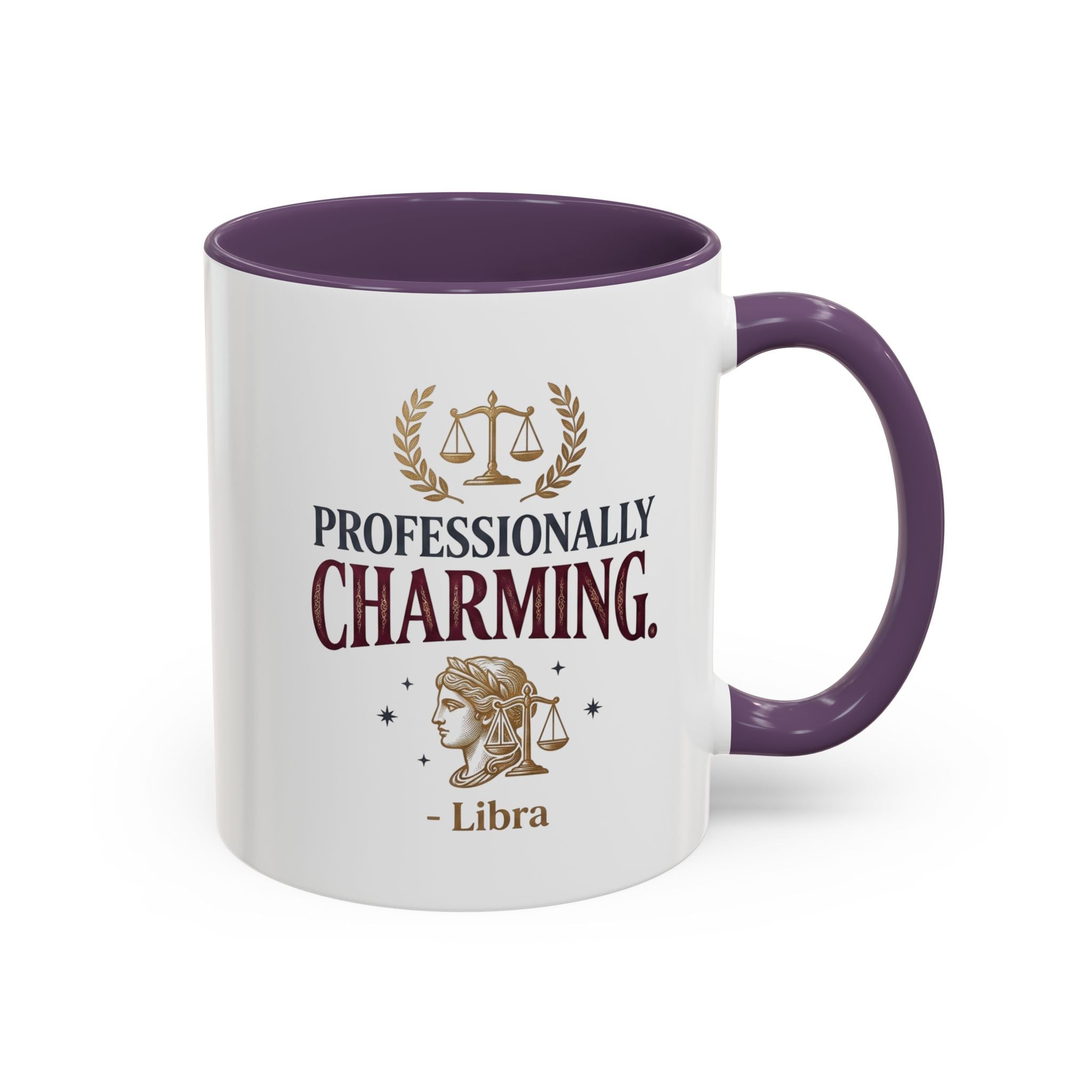Libra 'Professionally Charming' Accent Coffee Mug — Zodiac Astrology Gift