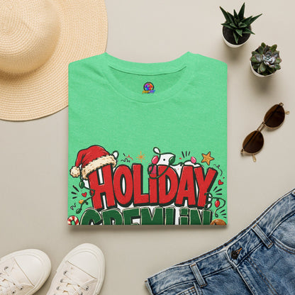 Holiday Gremlin Mode T-Shirt — Christmas Cute Festive Graphic Tee
