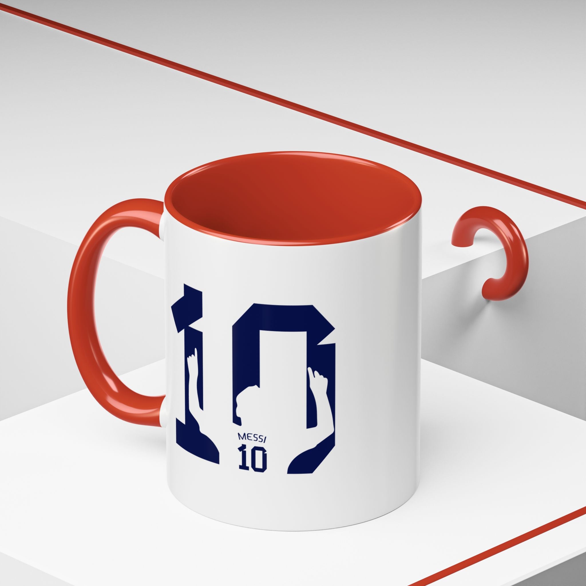 Messi Number 10 Coffee Mug — Soccer Fan Accent Mug