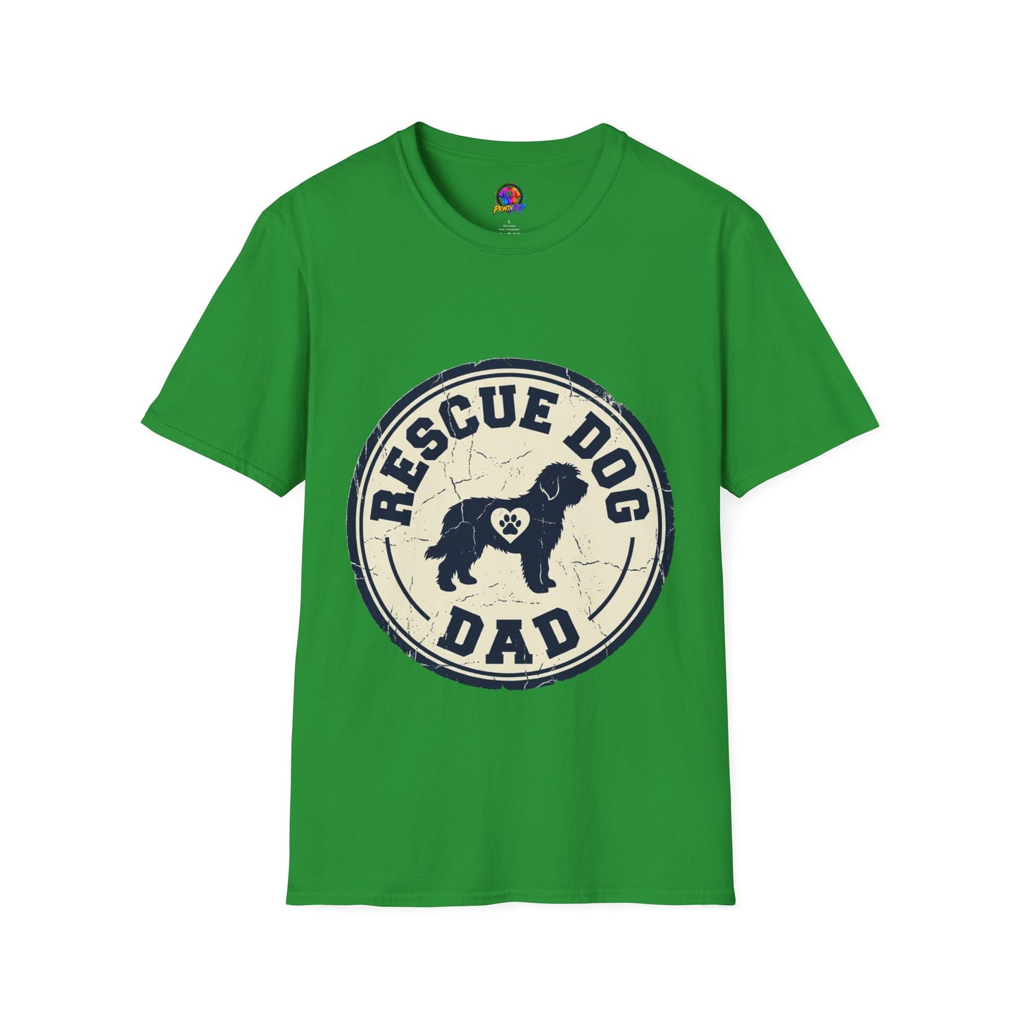 Rescue Dog Dad T-Shirt – Vintage Shelter Pup Support Tee