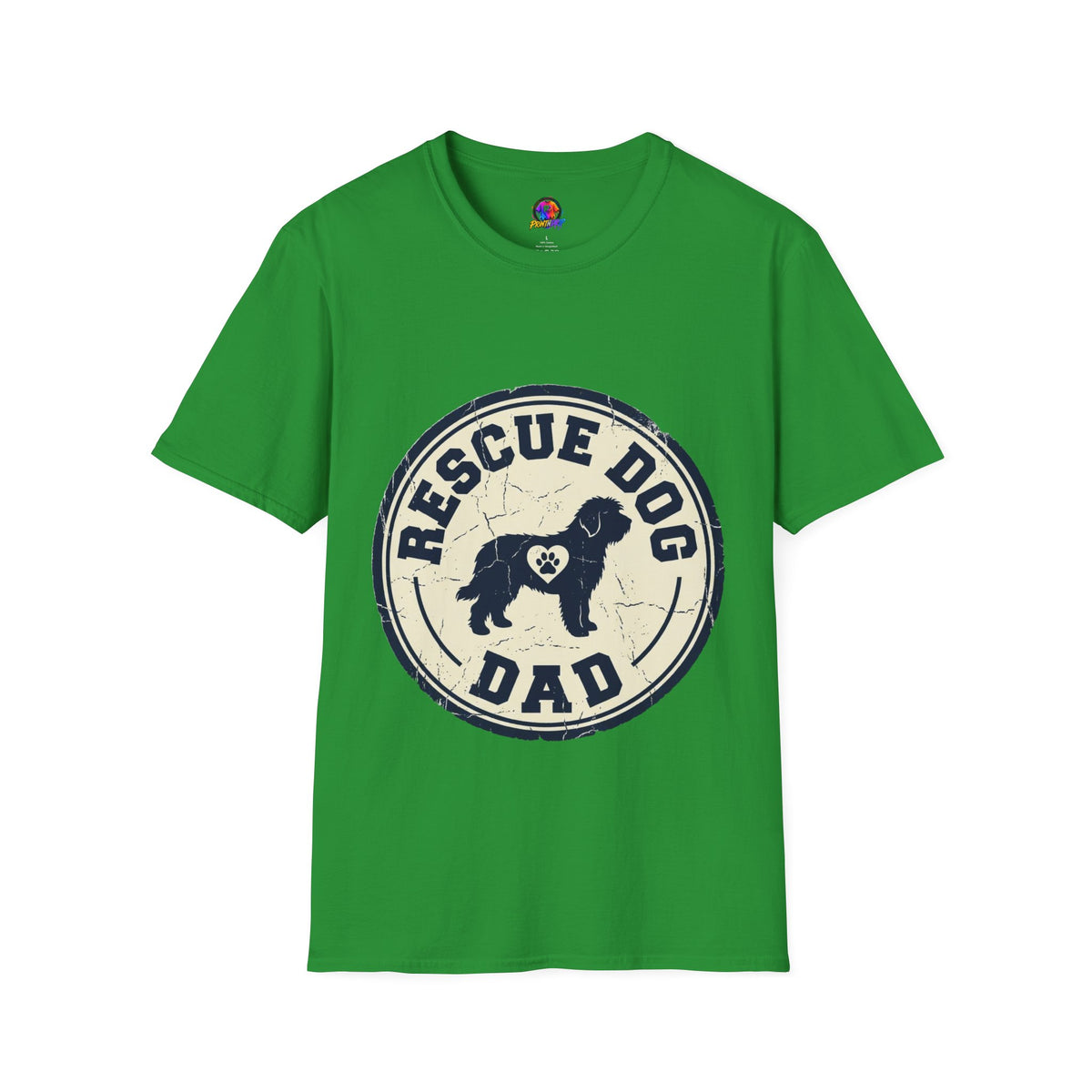 Rescue Dog Dad T-Shirt – Vintage Shelter Pup Support Tee