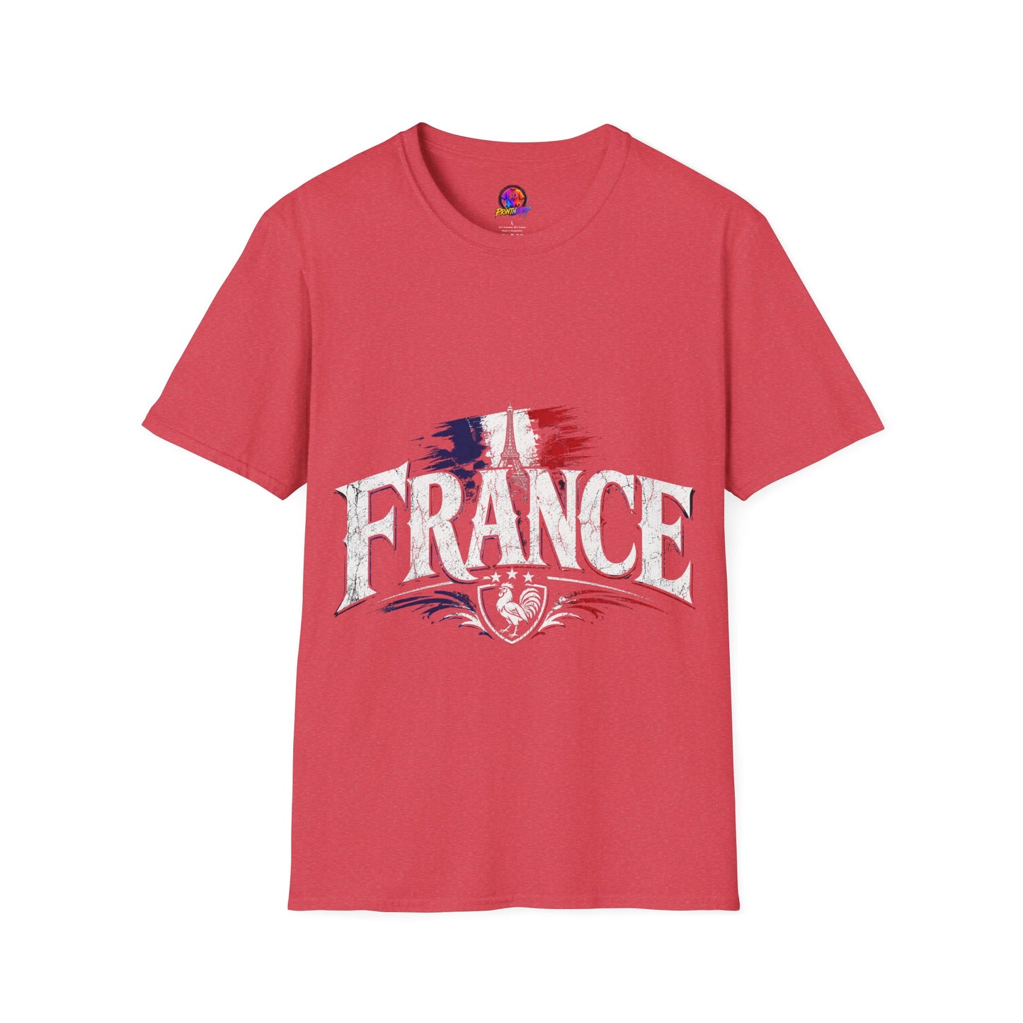 France Flag T-Shirt — Vintage Eiffel Tower French Pride Tee