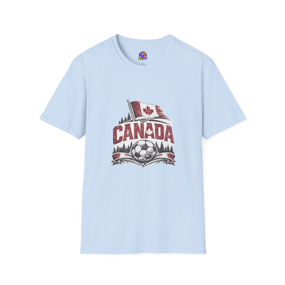 Canada Soccer T-Shirt – Vintage Maple Leaf Flag & Crest