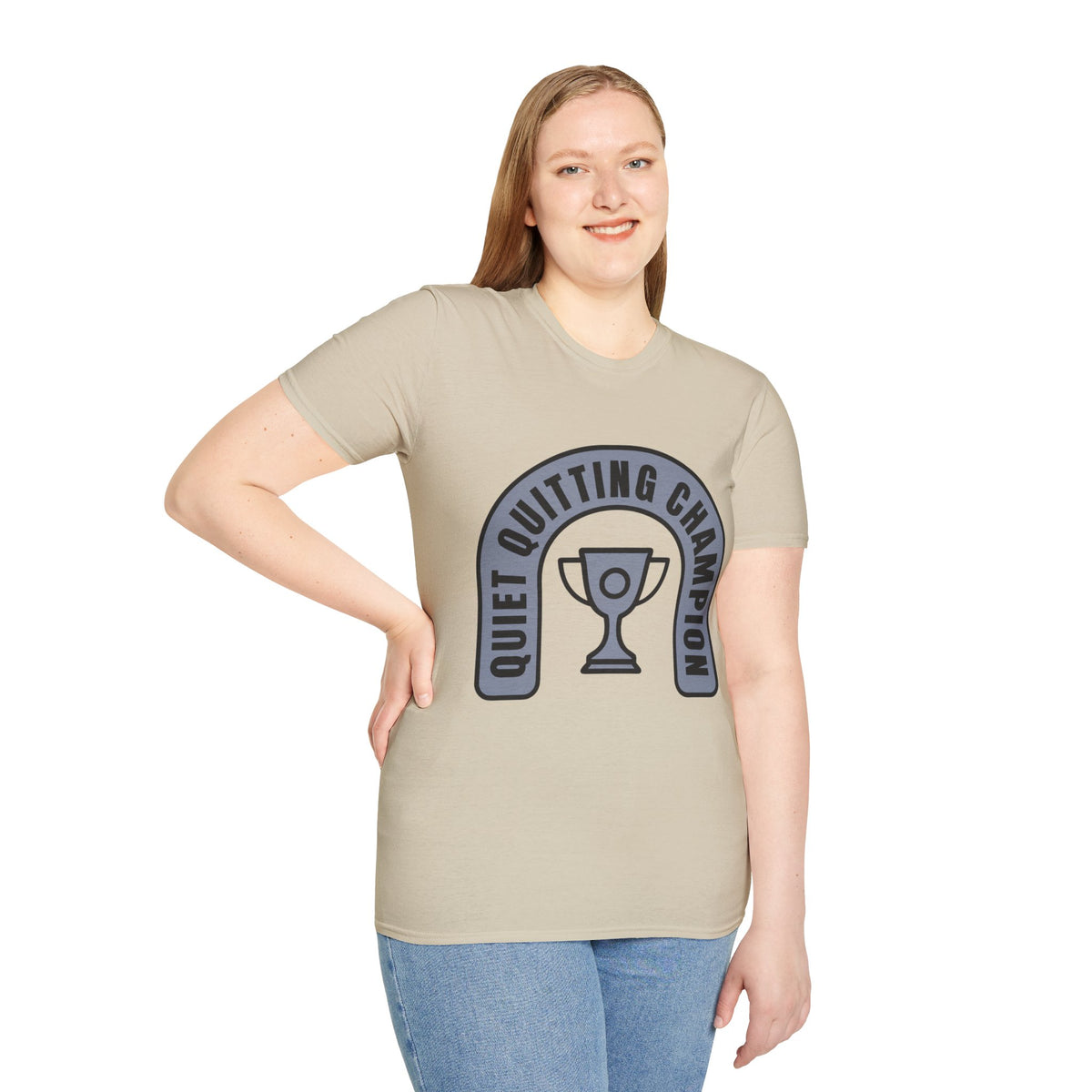 Quiet Quitting Champion T-Shirt — Funny Workplace Trophy Tee - Trending Now - August 2026