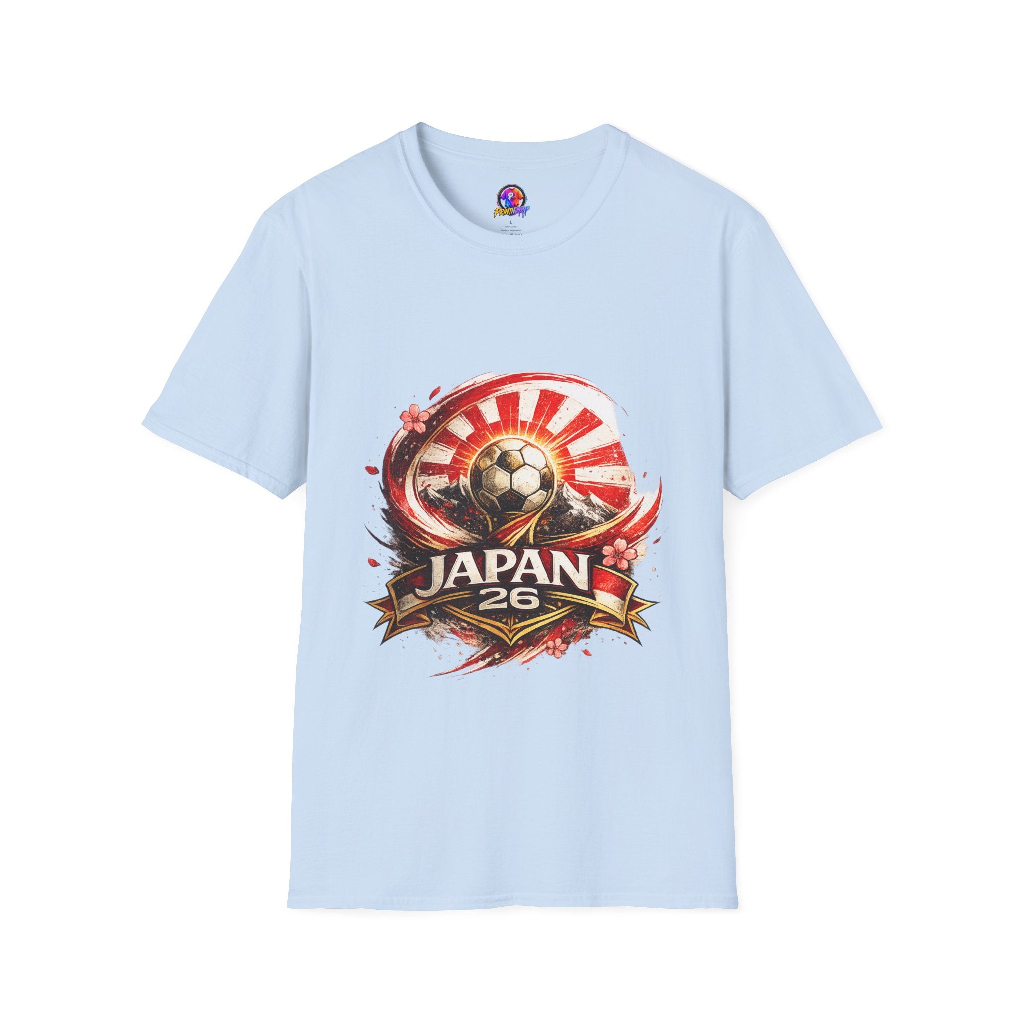 Japan Soccer T‑Shirt — Rising Sun Football Graphic