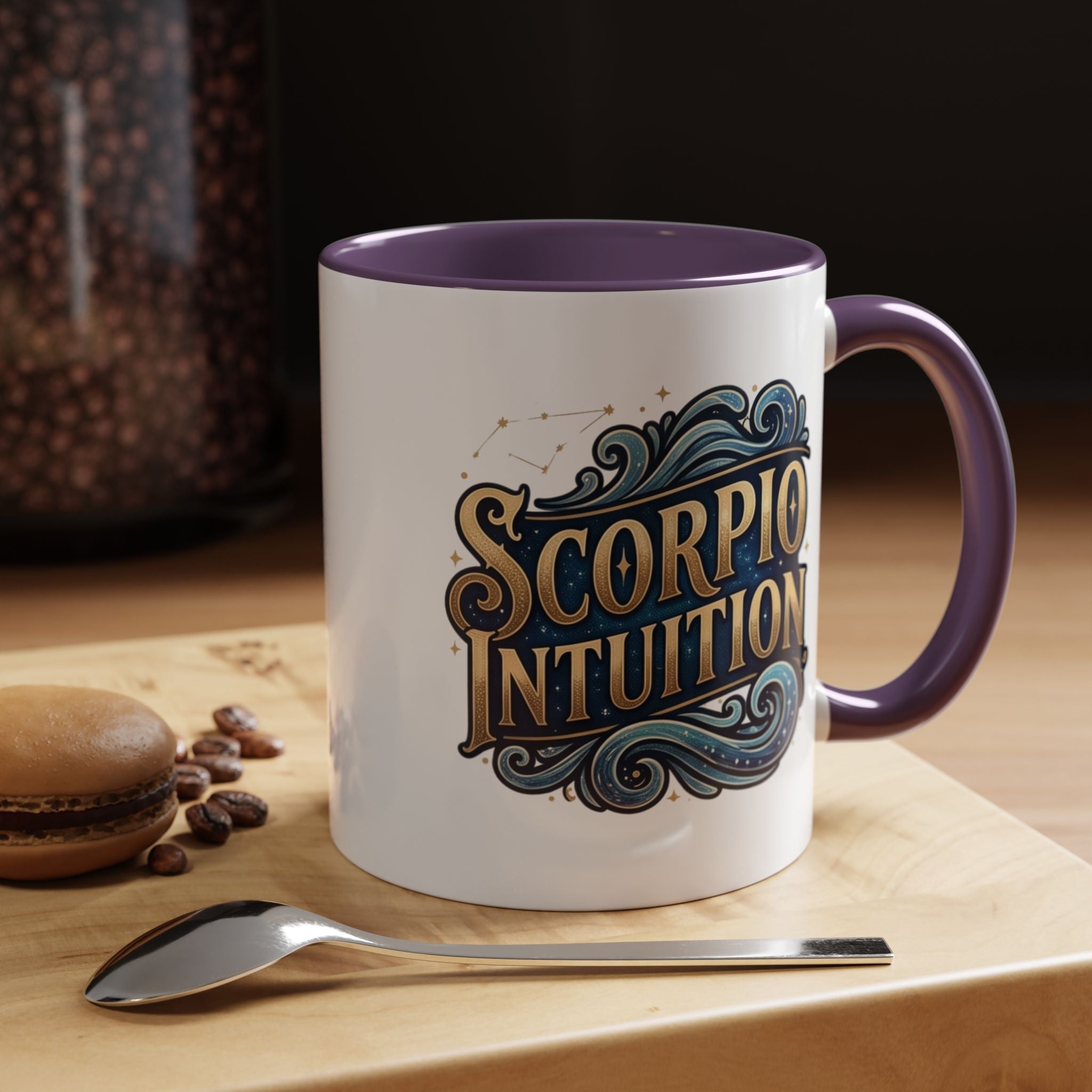 Scorpio Intuition Accent Coffee Mug — Zodiac Astrology Gift