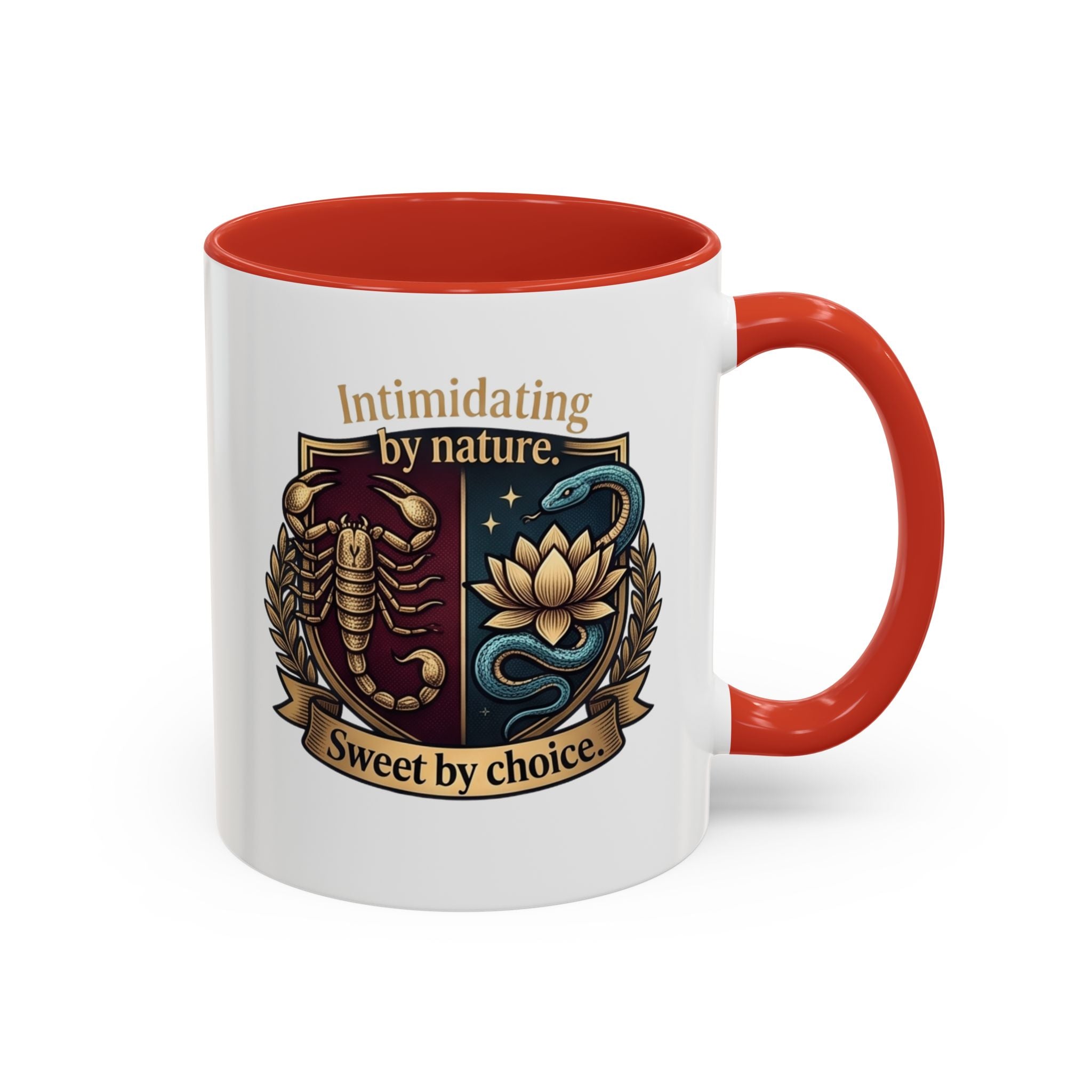 Intimidating by Nature, Sweet by Choice Accent Coffee Mug (11/15oz)