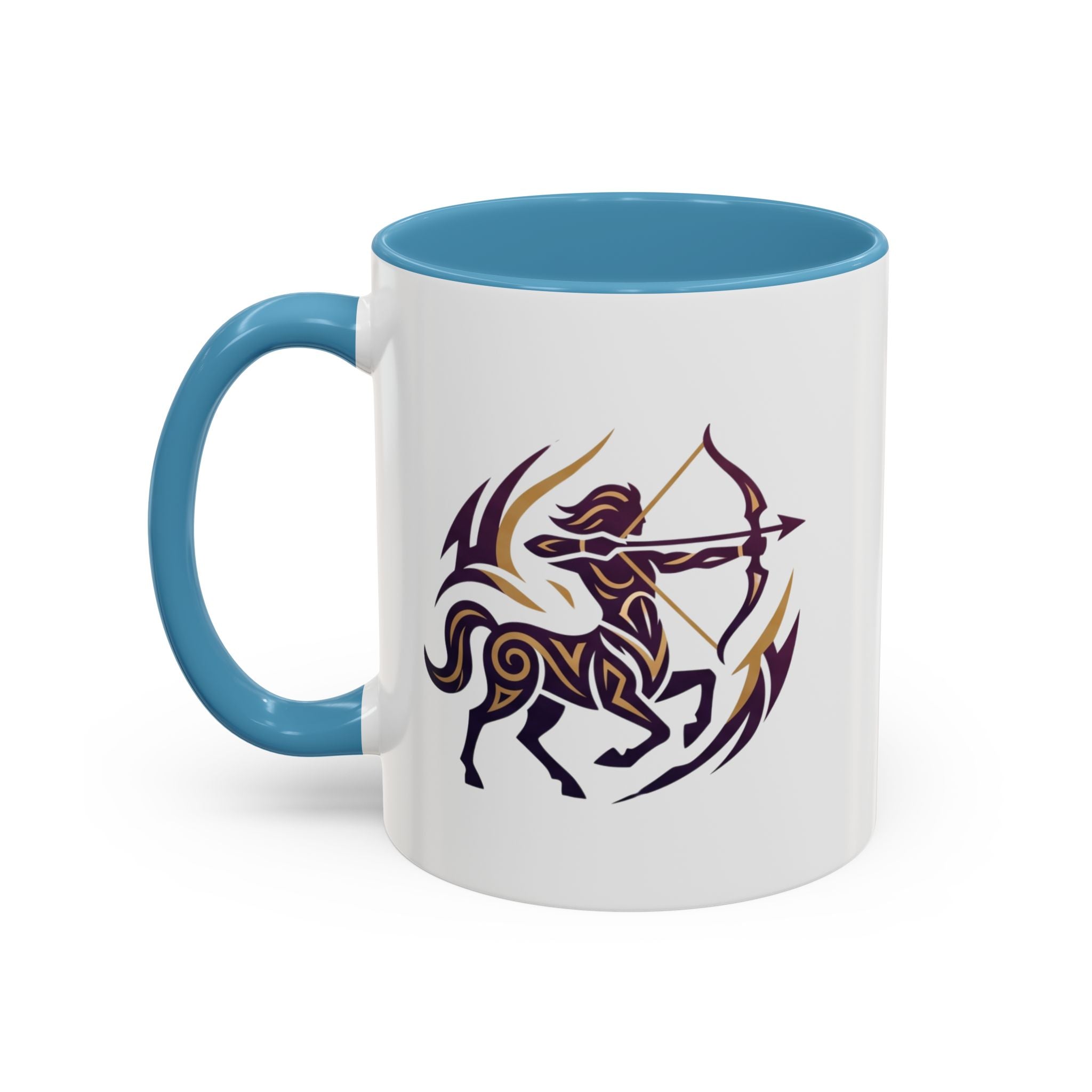 Sagittarius Zodiac Coffee Mug — Archer Centaur Astrology Accent Mug