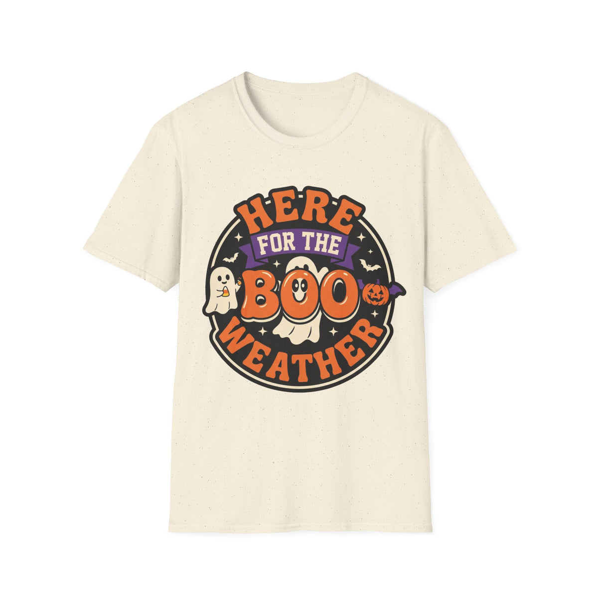 Halloween 'Here for the Boo Weather' T-Shirt - Trending Now - August 2026
