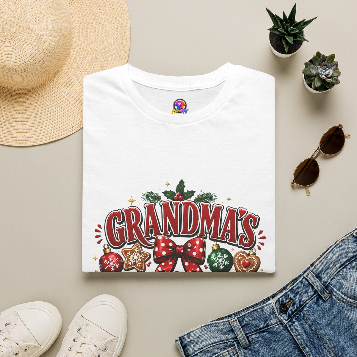 T-Shirt — Grandma's Christmas Crew Holiday Tee
