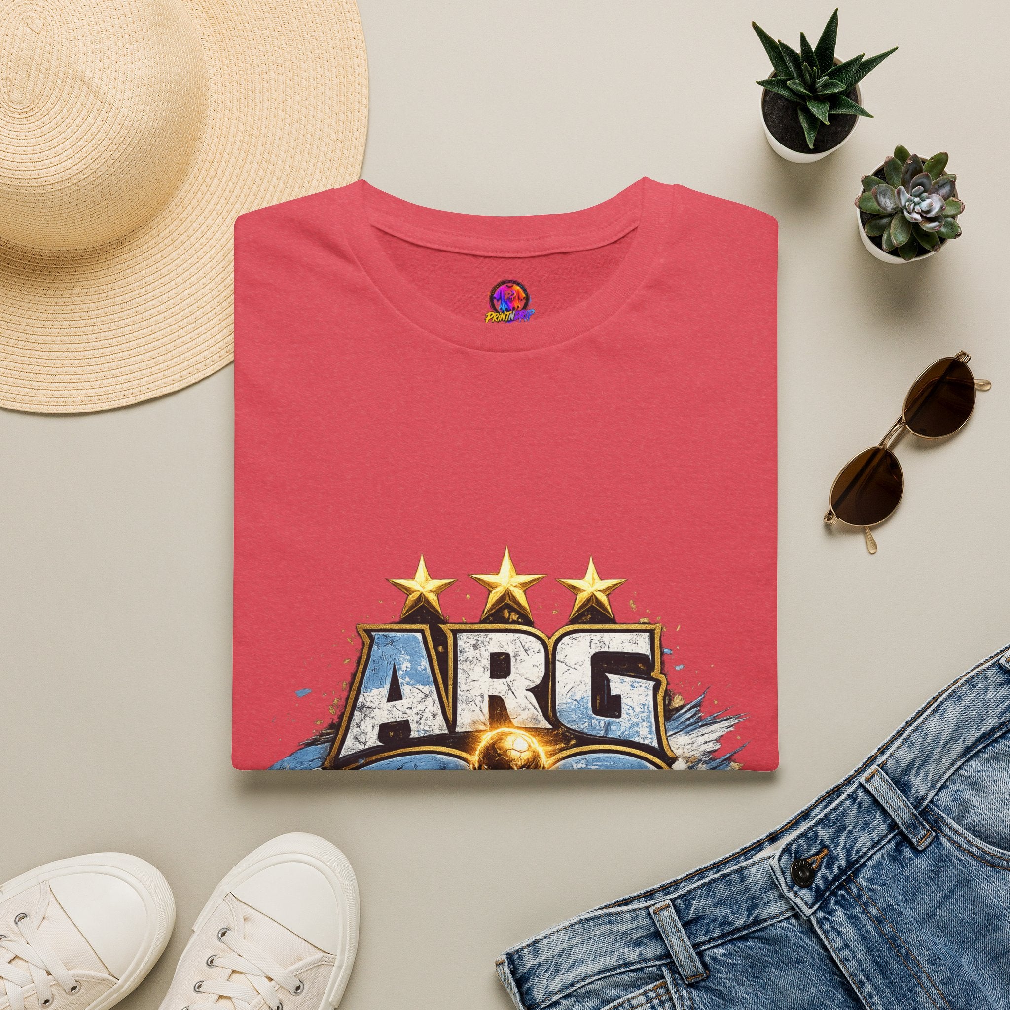 Argentina 26 Forever T‑Shirt — ARG Soccer World Cup 3‑Star Fan Tee