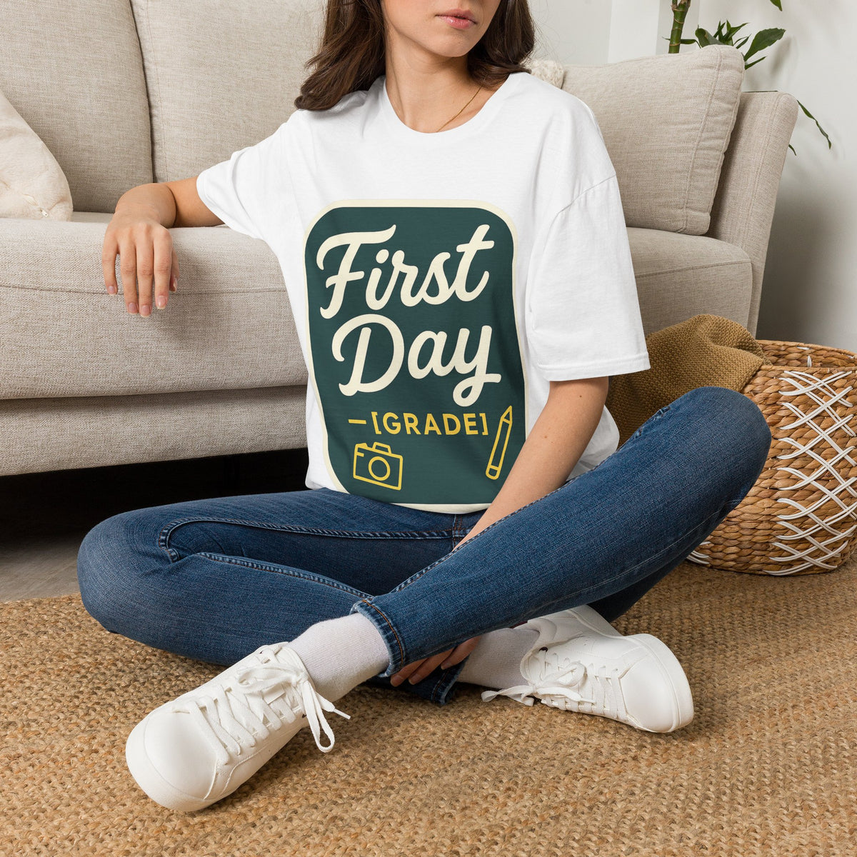 First Day T-Shirt — Retro "First Day (Grade 1)" Back-to-School Tee - Trending Now - August 2026