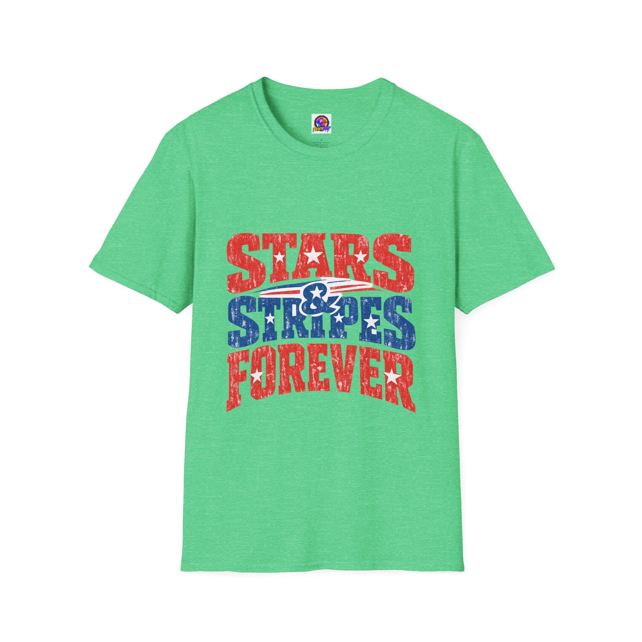 USA Stars & Stripes Forever T-Shirt — Patriotic Red White Blue Graphic Tee