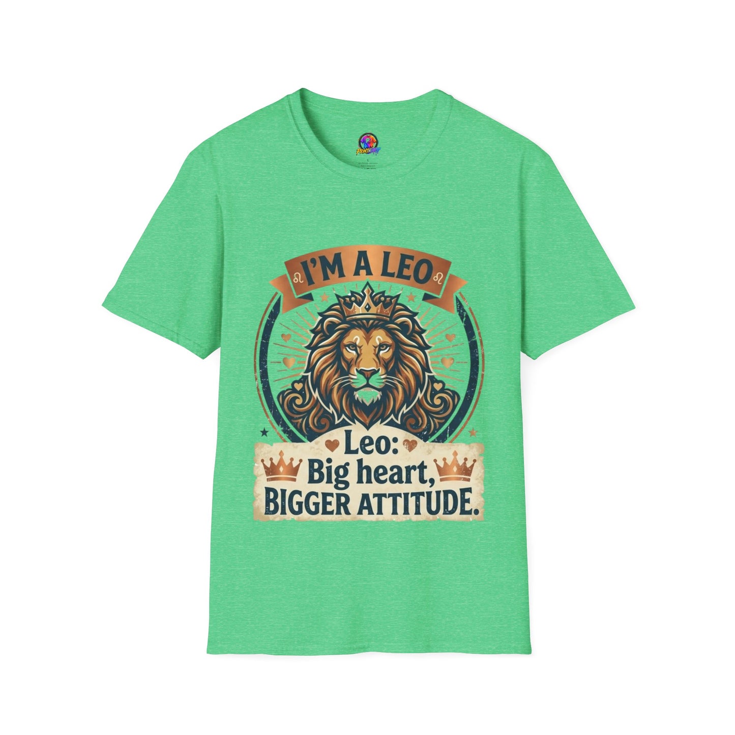 Leo Zodiac T-Shirt — "I’m a Leo: Big Heart, Bigger Attitude"