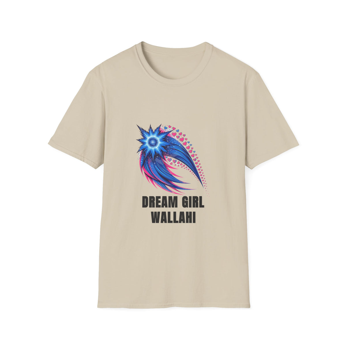 Dream Girl T-Shirt — Blue Starburst Heart Graphic ("Dream Girl Wallah") - Trending Now - August 2026