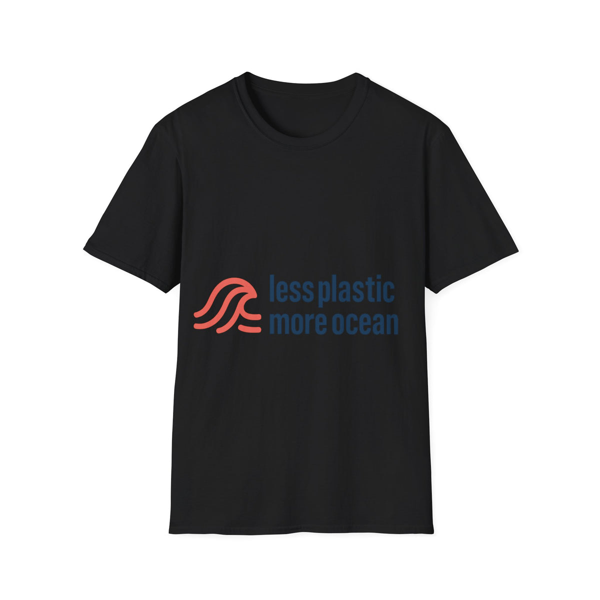 Minimal Wave Logo T‑Shirt — Subtle Red & Blue Surf Graphic- Trending Now - September 2026