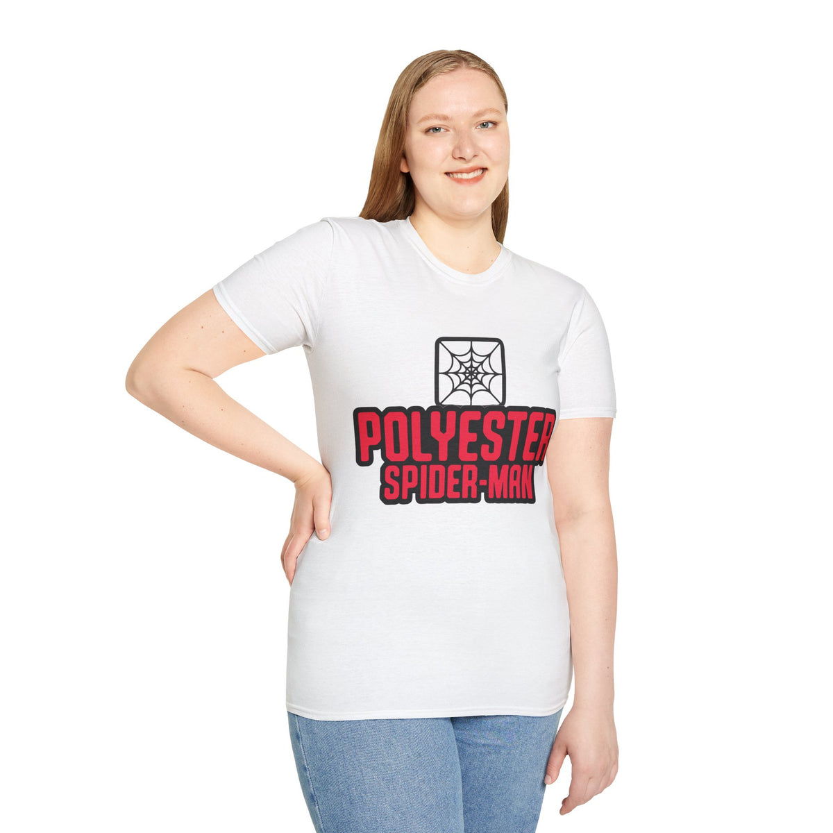 Spider-Man Polyester Graphic Tee — Bold Retro Logo Spiderweb T-Shirt - Trending Now - August 2026