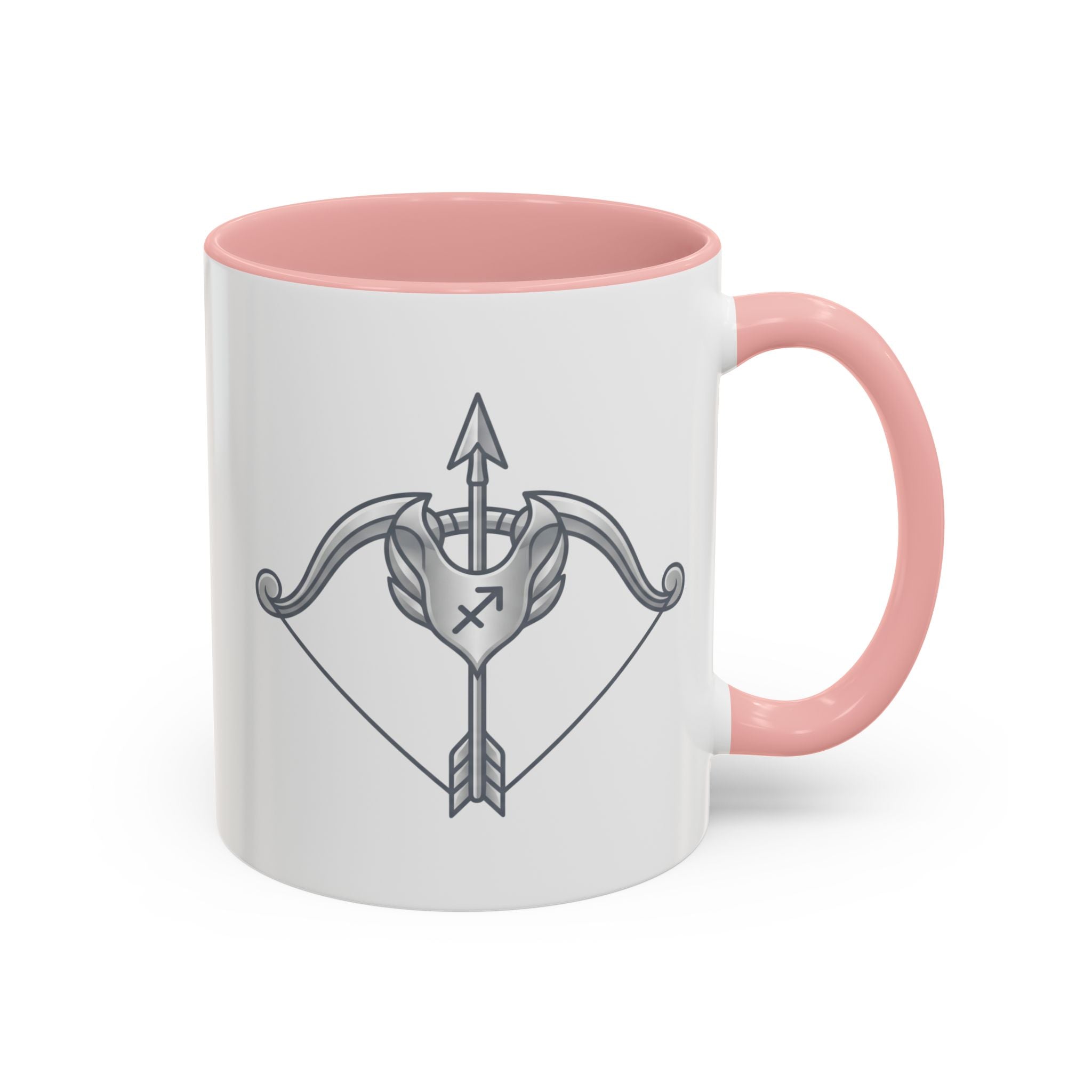 Sagittarius Bow & Arrow Accent Coffee Mug – Zodiac Sagittarius Astrology Gift