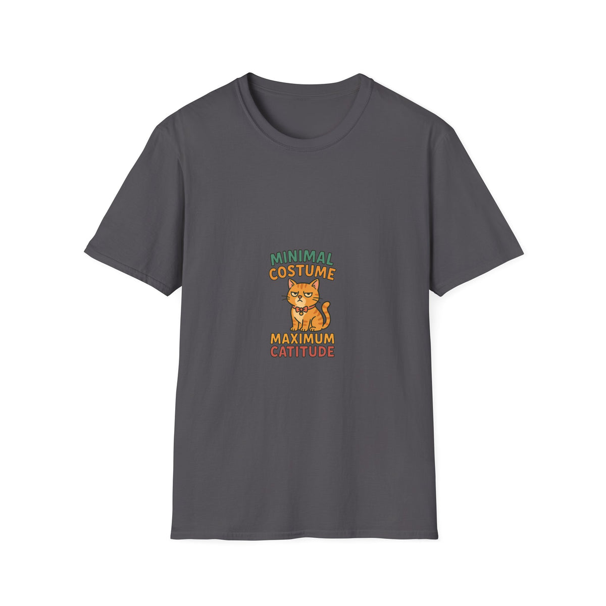 Minimal Costume Maximum Cattitude T-Shirt — Cute Halloween Cat Tee - Trending Now - October 2026