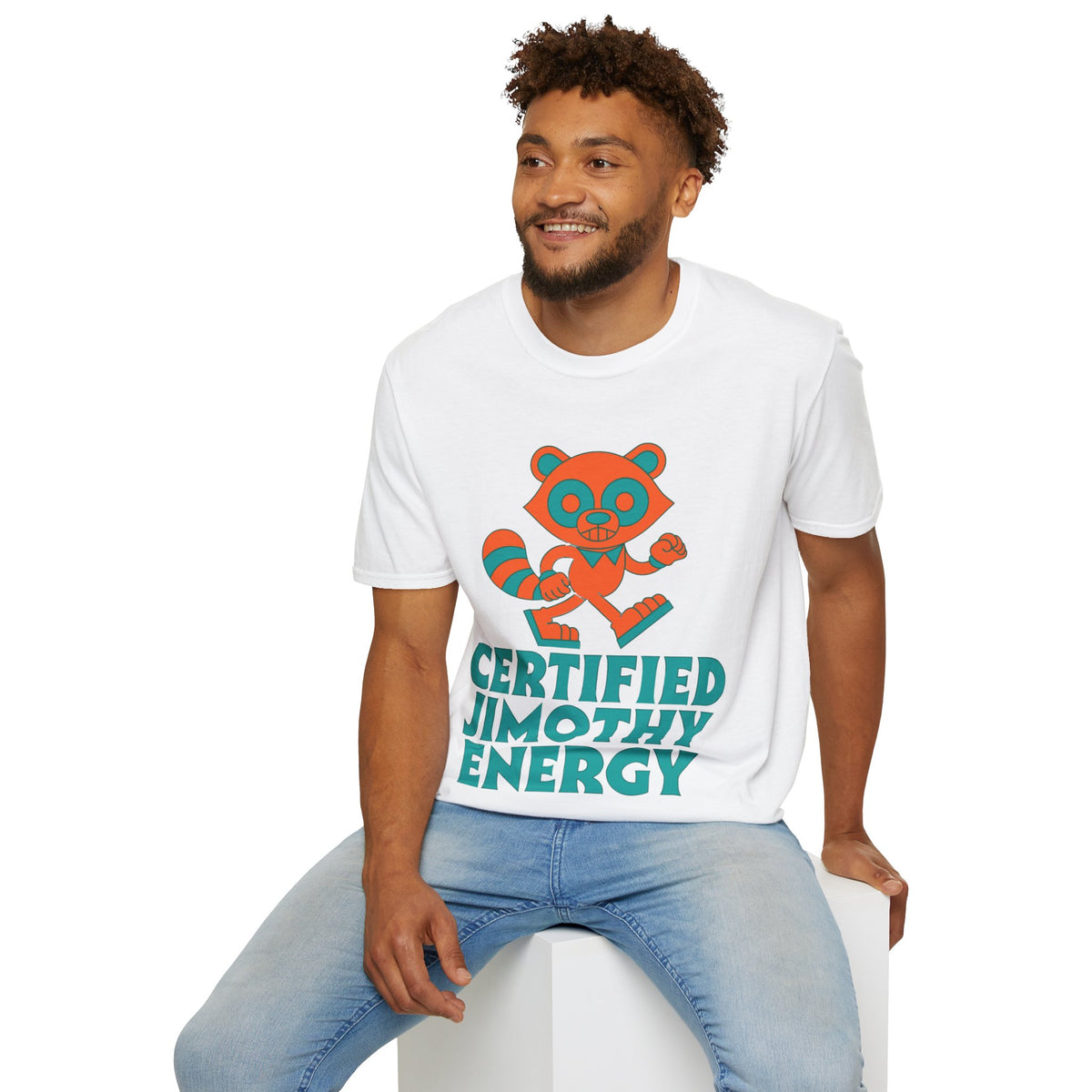T-Shirt — Certified Jimothy Energy Cute Raccoon Graphic Tee - Trending Now - August 2026