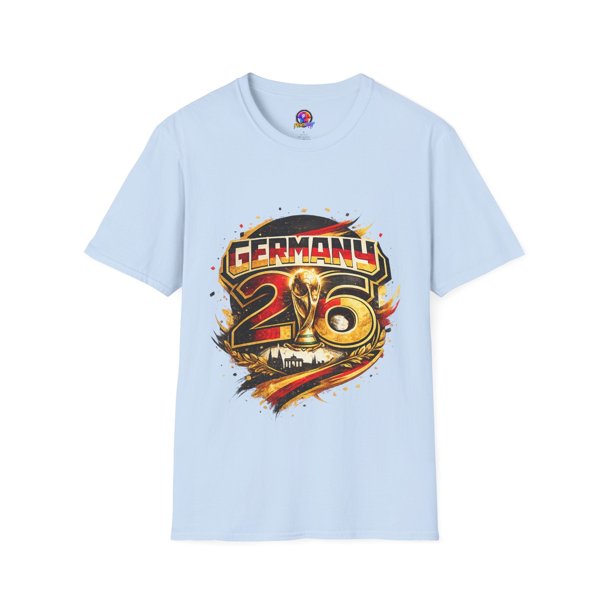 Germany 26 Skull Graphic T‑Shirt — Retro Soccer Fan Tee