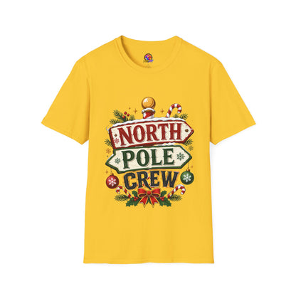 T-Shirt — North Pole Crew Christmas Holiday Graphic Tee