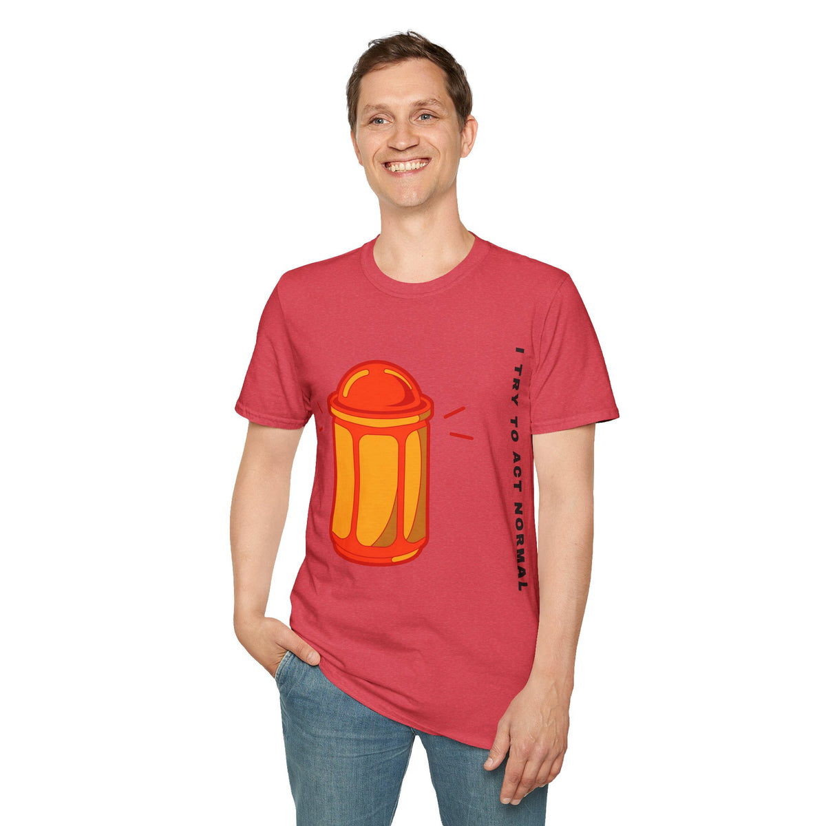 T-Shirt — 'I Try to Be a Grown-Up' Cartoon Fire Hydrant Graphic Tee - Trending Now - September 2026