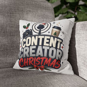 Content Creator Christmas Pillowcase Modern Day Christmas  — Holiday Social Media Creator Gift