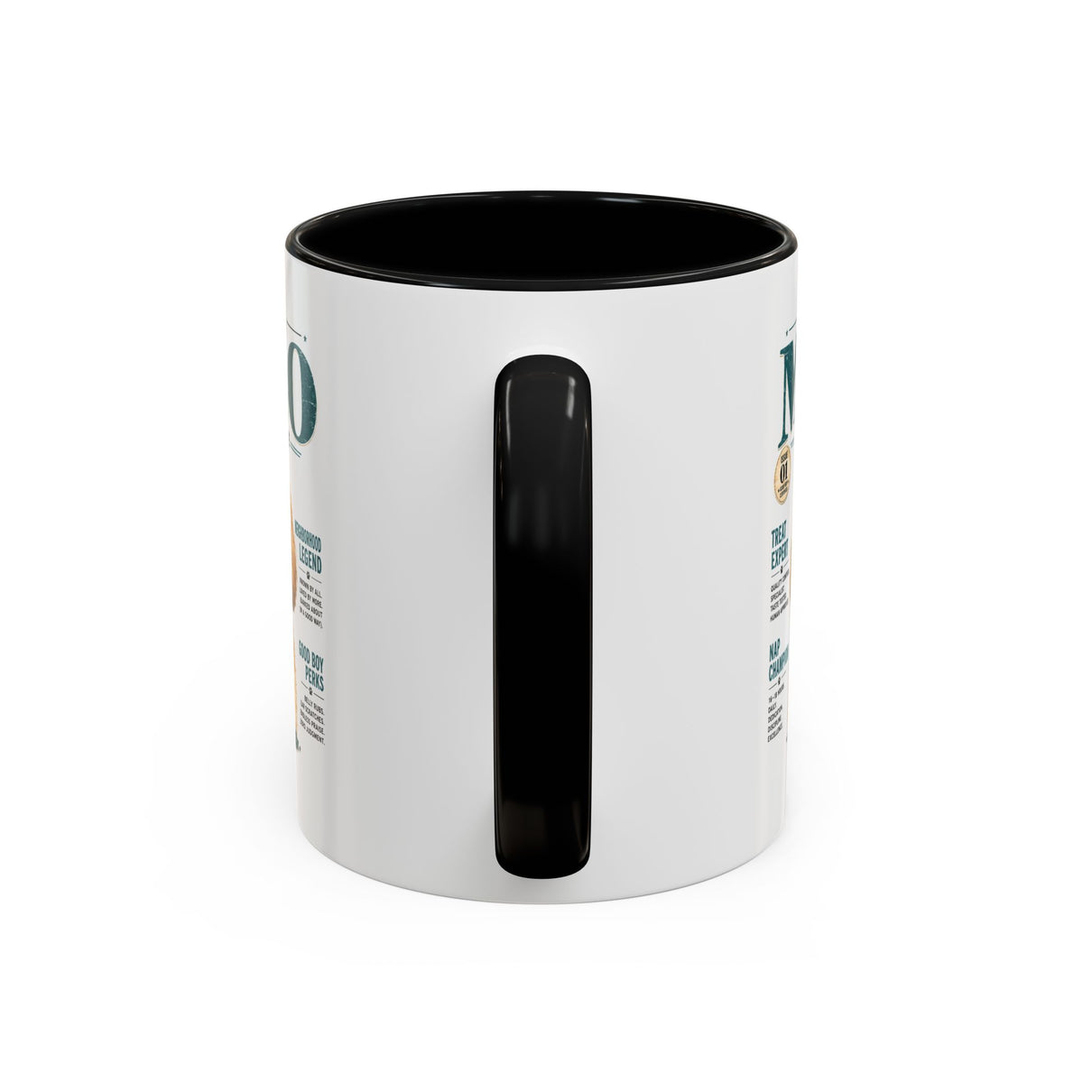 Milo Bailey Dog Dad Mom Milo Magazine-Style Accent Coffee Mug — Cute Dog Portrait