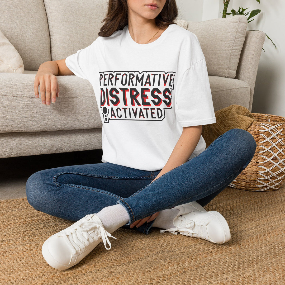 Performative Distress Activated T-Shirt - Trending Now - August 2026