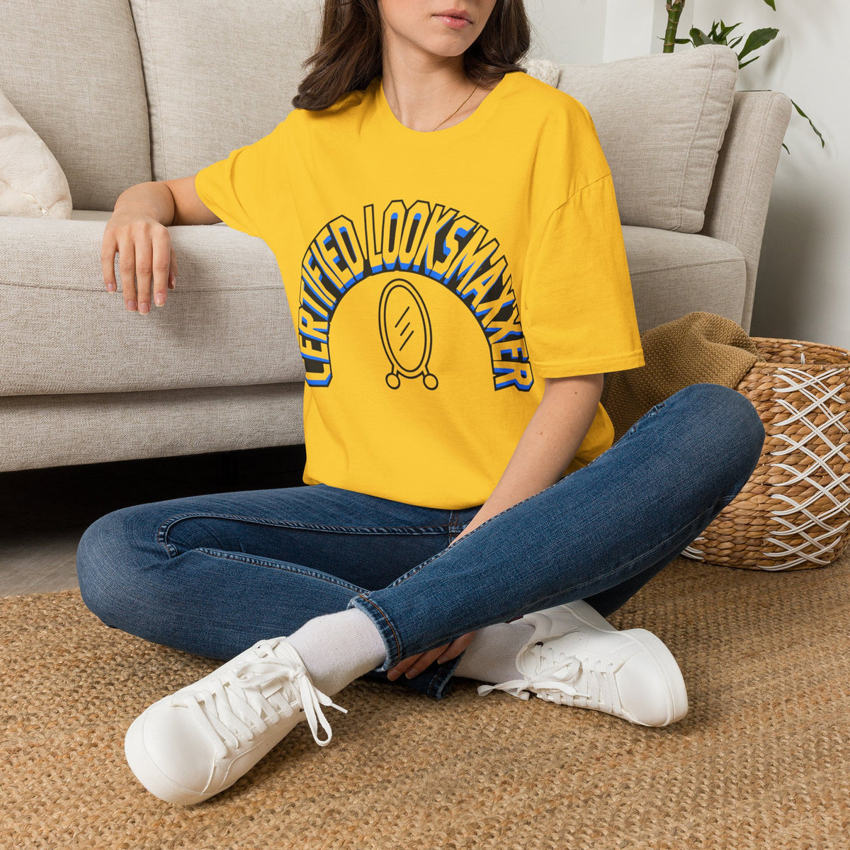 T-Shirt — "Certified Looksmaker" Graphic Tee with Hand Mirror Design - Trending Now - August 2026