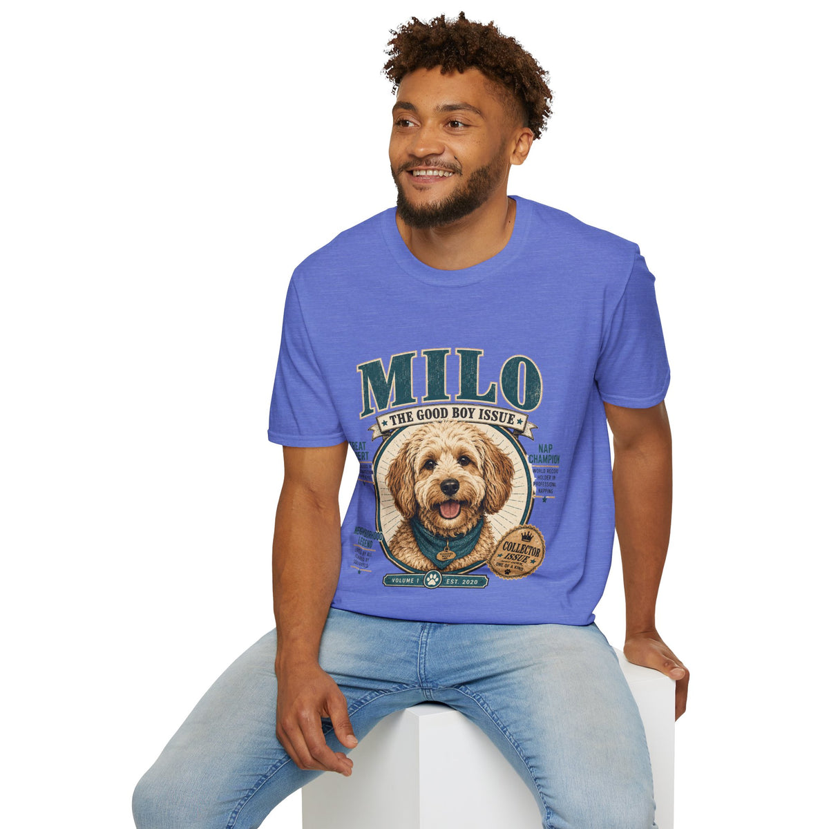 Milo 'The Good Boy Issue' T-Shirt — Cute Dog Portrait Tee