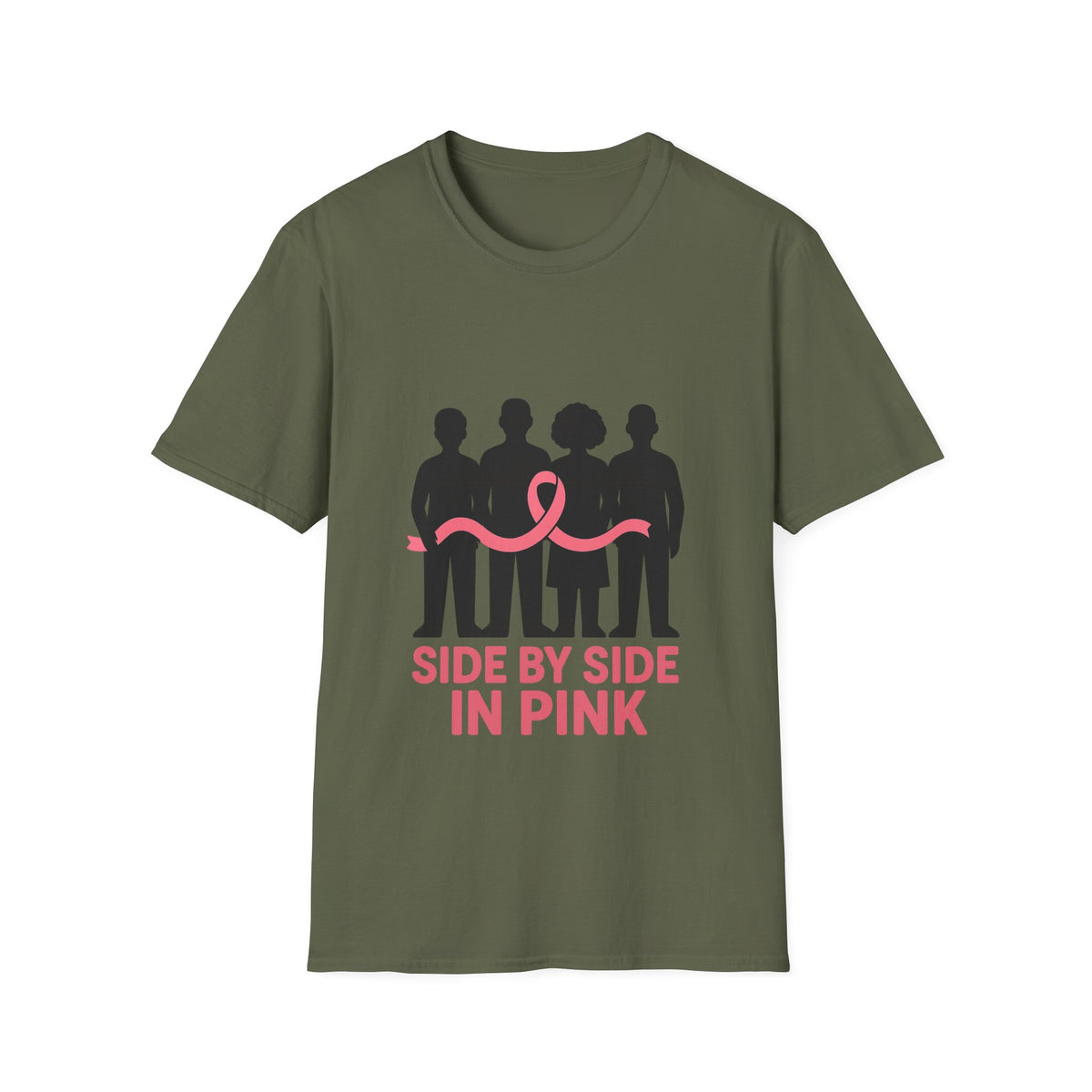 Side by Side in Pink Breast Cancer Awareness T-Shirt - Trending Now - October 2026