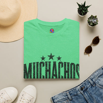 Muchachos Graphic T‑Shirt — Vintage Distressed Crew Tee - Argentina Song, slogan, favorite chant