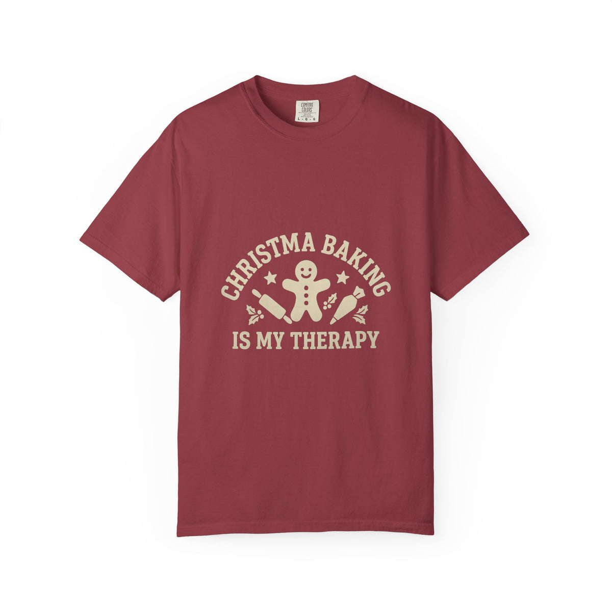 Christmas Baking T-Shirt — "Christmas Baking Is My Therapy" Gingerbread Holiday Tee- Trending Now - October 2026
