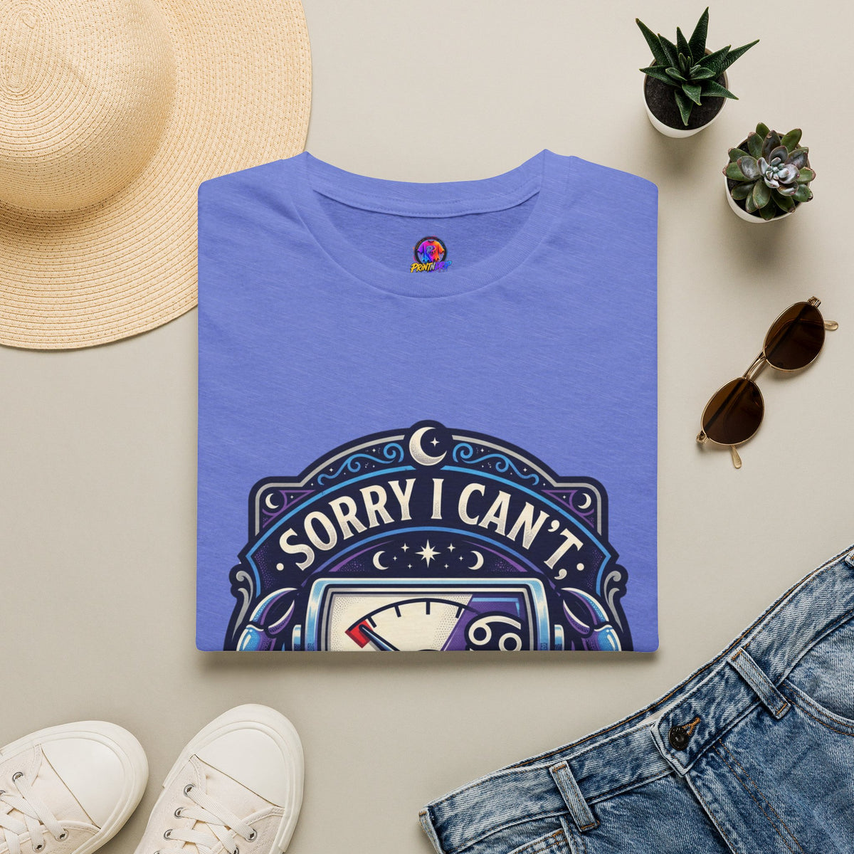Cancer Support T-Shirt — "Sorry I Can't, My Cancer Social Battery Is Empty"