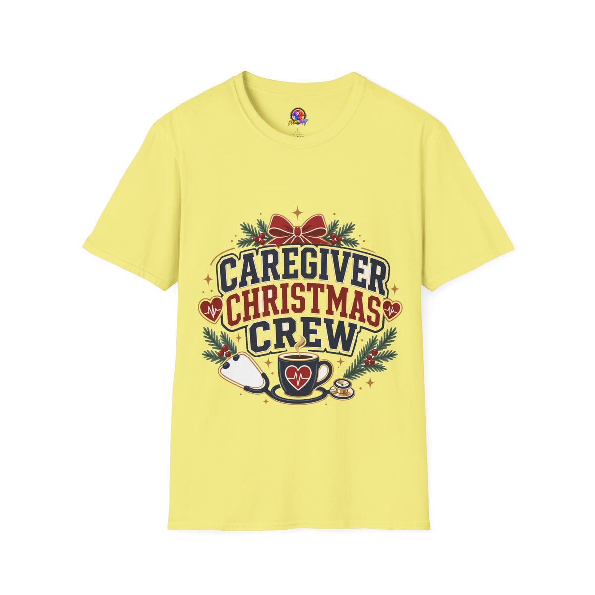 Caregiver Christmas Crew T-Shirt — Holiday Nurse & Caregiver Gift