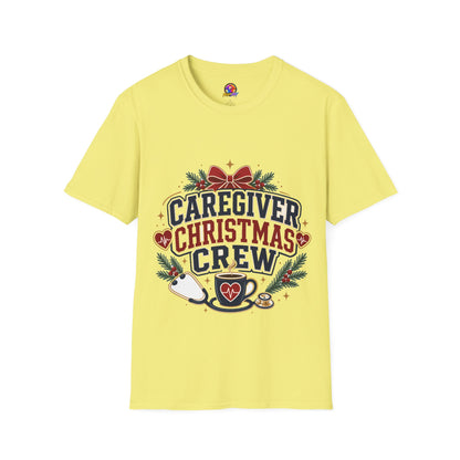 Caregiver Christmas Crew T-Shirt — Holiday Nurse & Caregiver Gift