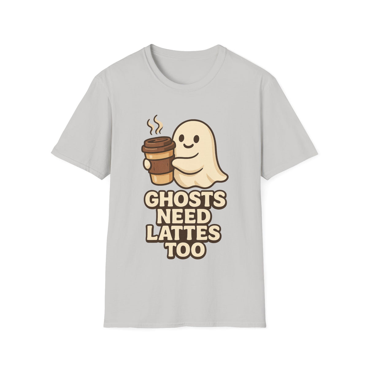 Ghosts Need Lattes Too T-Shirt - Trending Now - August 2026