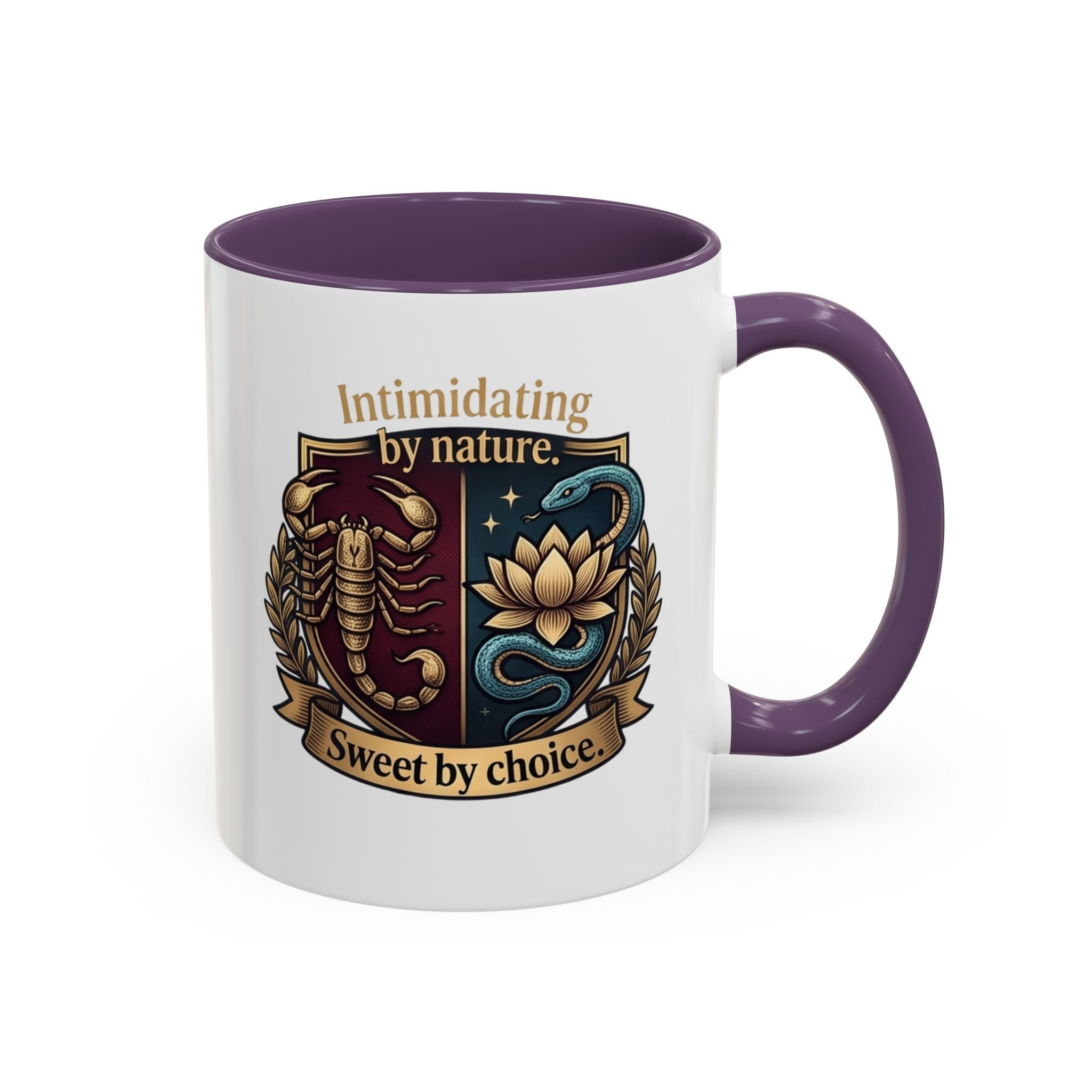 Intimidating by Nature, Sweet by Choice Accent Coffee Mug (11/15oz)
