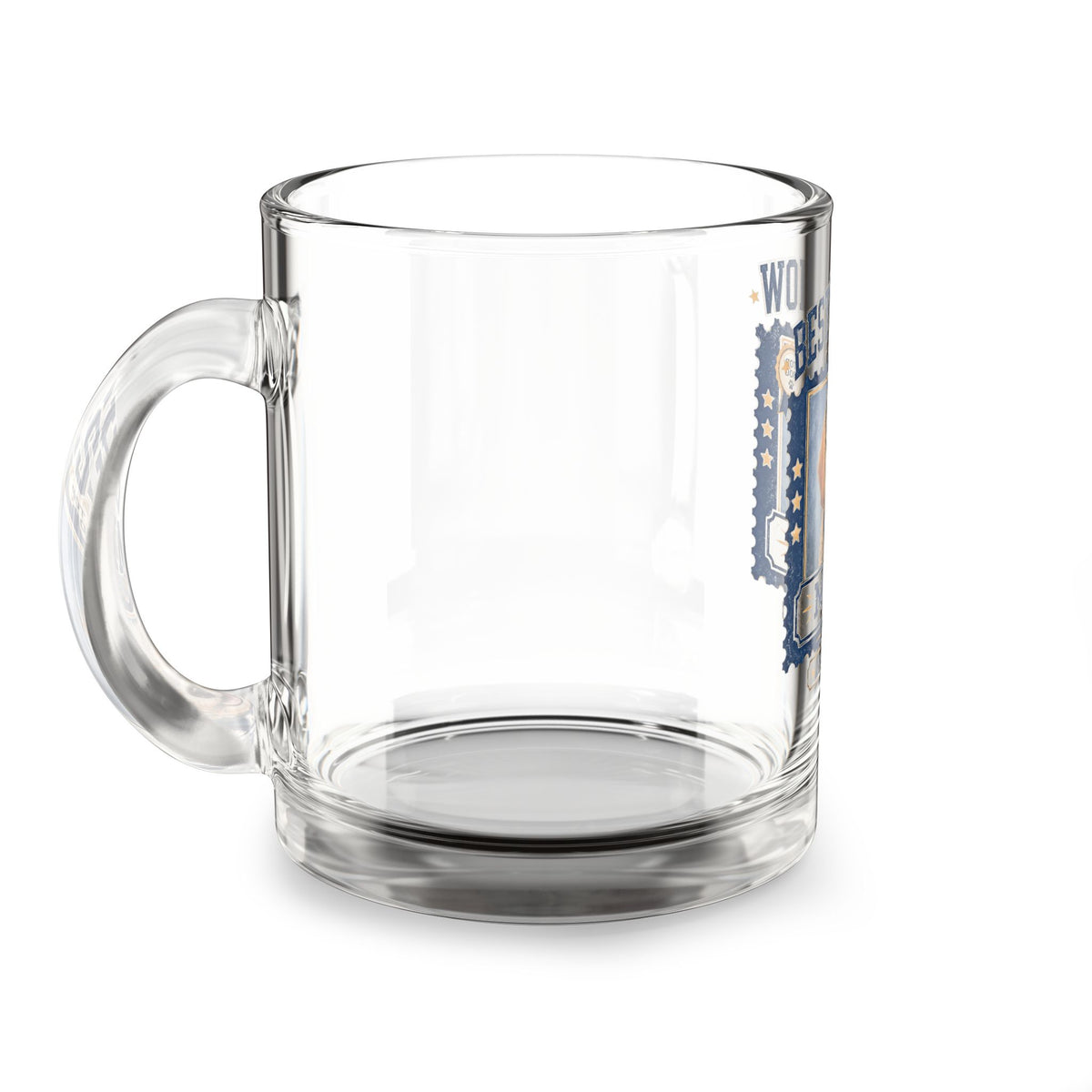 Best in Show Personalized Dog Glass Mug – 'Milo' Paw Print Design, 10oz Milo Bailey Dog Dad Mom  Glass Mug 10 oz