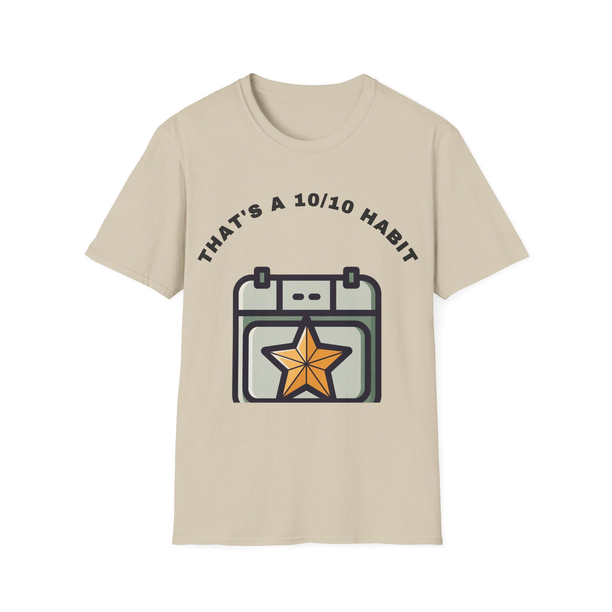 T-Shirt — "That's a 10/10 Habit" Star Patch Graphic Tee - Trending Now - September 2026